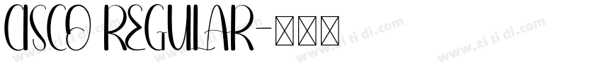 CISCO REGULAR字体转换